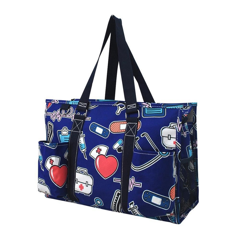 Blue Medical Themed Tote Bag - Picture 2 of 2